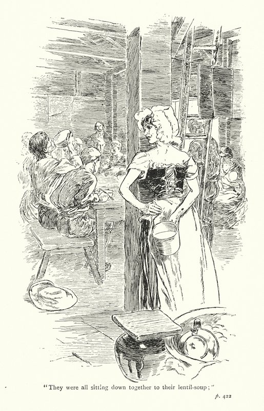 Ilustração para A Sentimental Journey de Laurence Sterne (litografia) de Thomas Heath Robinson