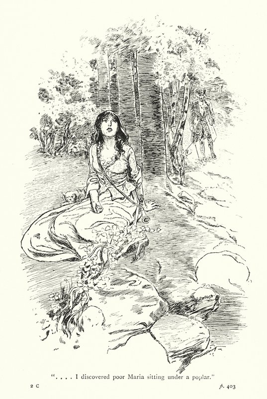 Ilustração para A Sentimental Journey de Laurence Sterne (litografia) de Thomas Heath Robinson