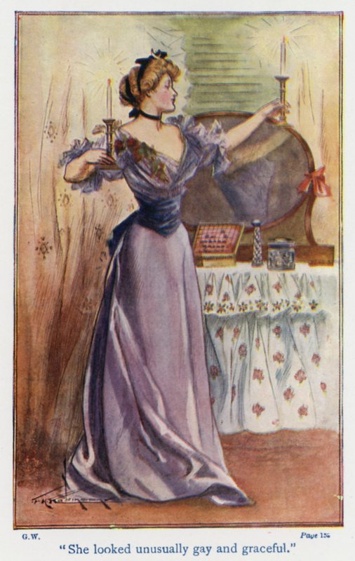 Ilustração para Good Wives de Louisa M Alcott (litografia a cores) de Thomas Heath Robinson