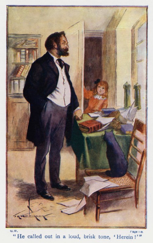 Ilustração para Good Wives de Louisa M Alcott (litografia a cores) de Thomas Heath Robinson
