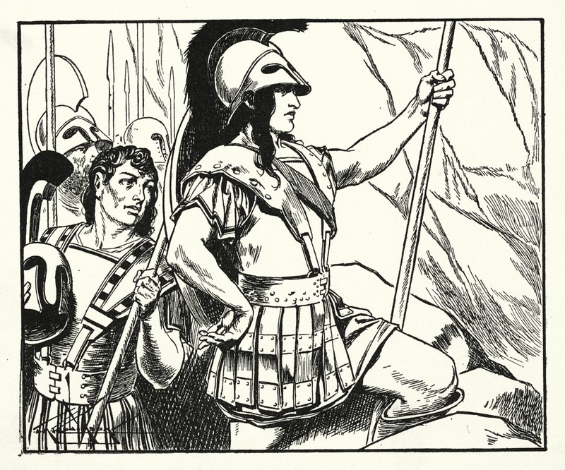 Leónidas (litografia) de Thomas Heath Robinson