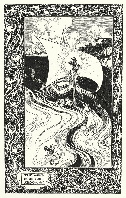 O bom navio "Argo" (litografia) de Thomas Heath Robinson