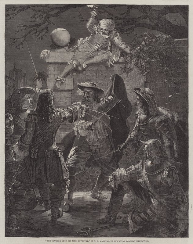 A indignação de Sir John Coventry de Thomas Herbert Maguire