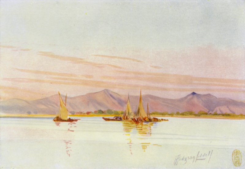 Perto de Cantão, Barcos de Pesca no Rio das Pérolas de Thomas Hodgson Liddell