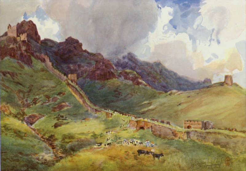 A Grande Muralha acima de Shan-Hai-Kwan de Thomas Hodgson Liddell