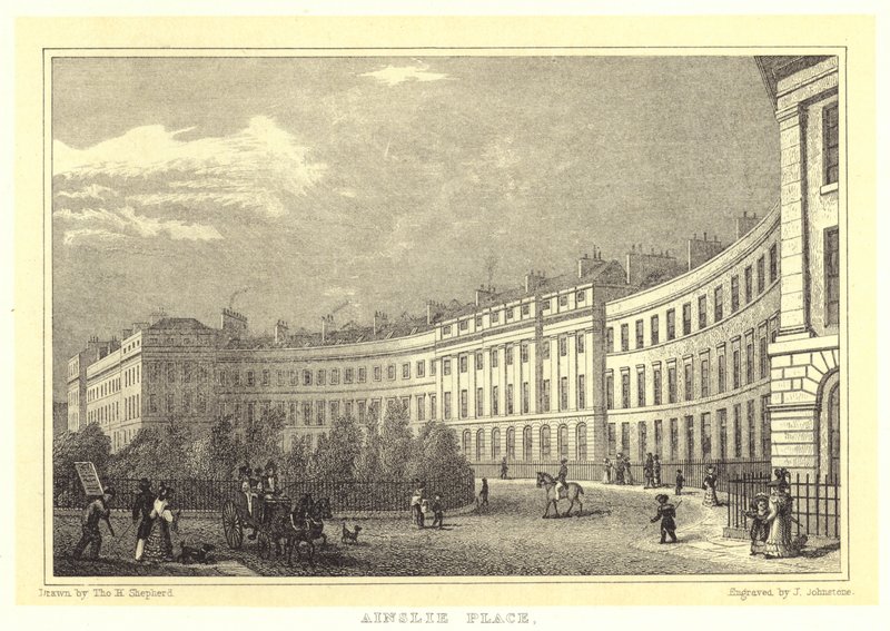 Ainslie Place (gravura) de Thomas Hosmer (after) Shepherd