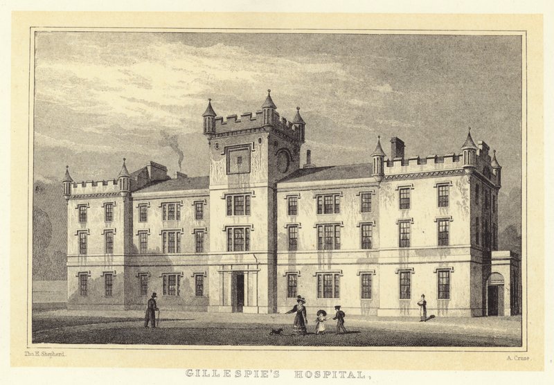 Hospital da Gillespie (gravação) de Thomas Hosmer (after) Shepherd