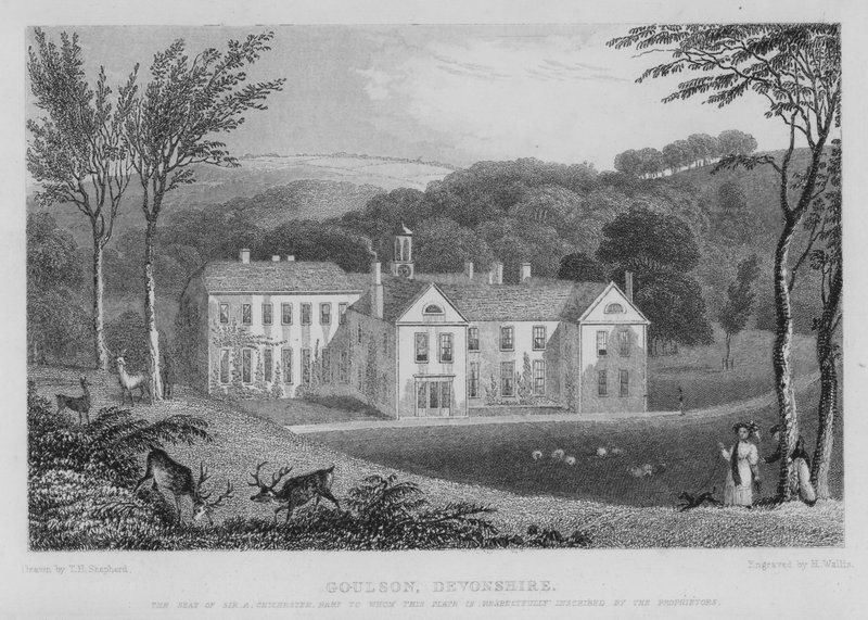 Goulson, Devonshire (gravura) de Thomas Hosmer (after) Shepherd