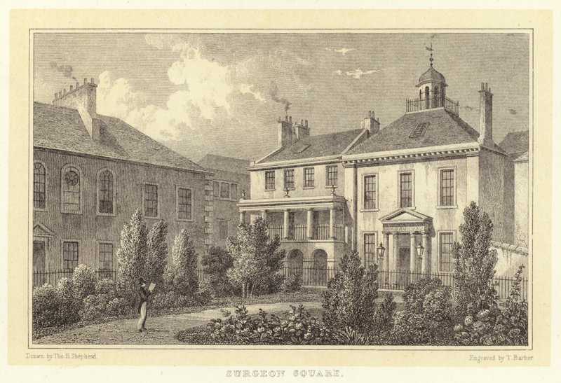 Praça do Cirurgião (gravura) de Thomas Hosmer (after) Shepherd