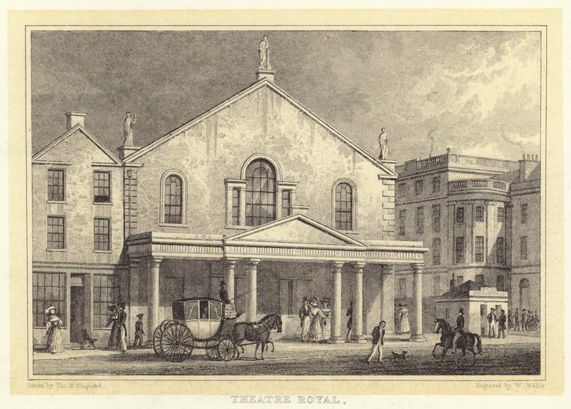Theatre Royal (gravura) de Thomas Hosmer (after) Shepherd