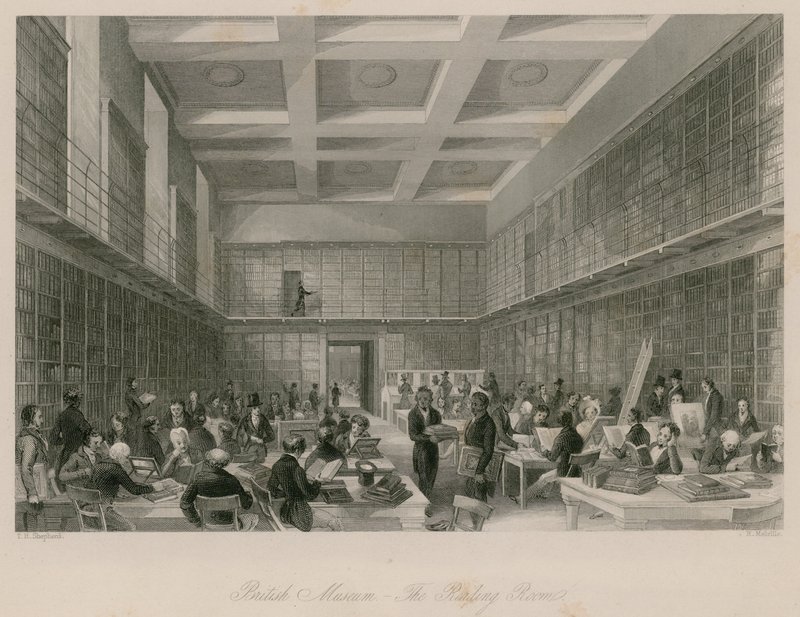 Museu Britânico, The Reading Room de Thomas Hosmer Shepherd