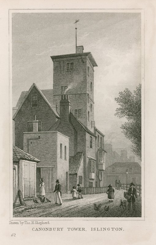 Casa e Torre de Canonbury de Thomas Hosmer Shepherd