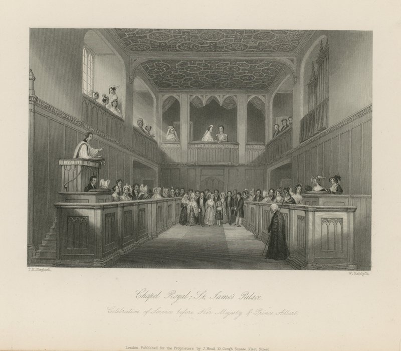 Capela Real no Palácio de St. James de Thomas Hosmer Shepherd