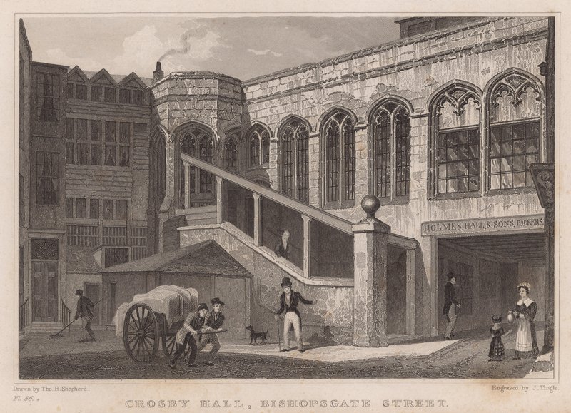 Crosby Hall, Bishopsgate Street, Londres de Thomas Hosmer Shepherd