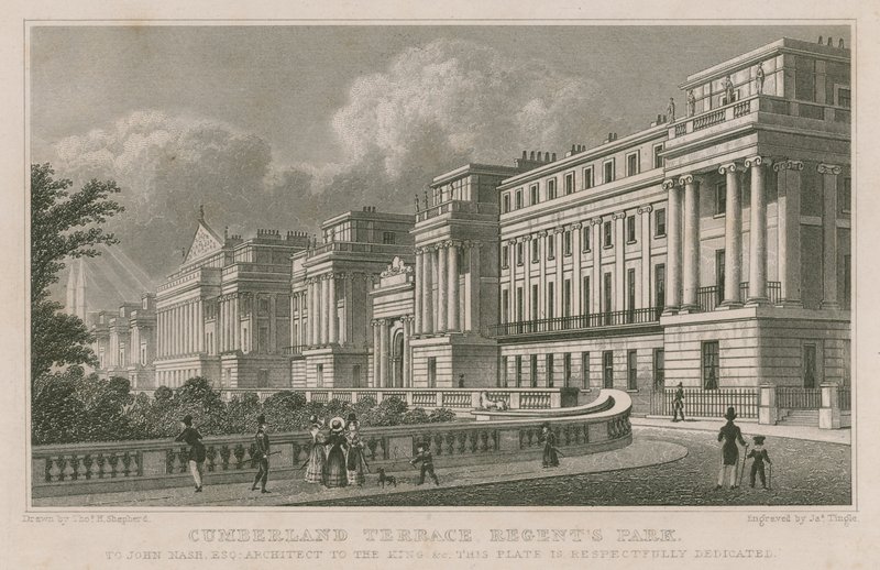 Cumberland Terrace, Regent&39;s Park, Londres de Thomas Hosmer Shepherd