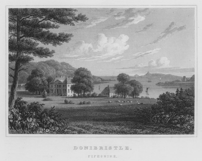 Donibristle, Fifeshire (gravura) de Thomas Hosmer Shepherd