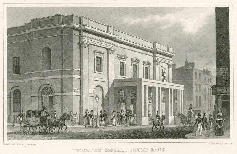 Teatro Drury Lane, Londres de Thomas Hosmer Shepherd