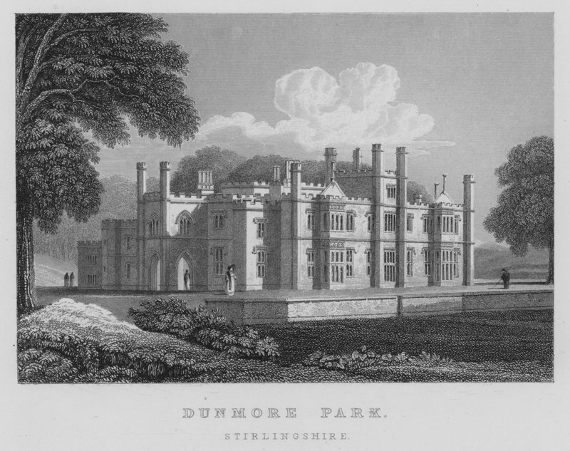 Dunmore Park, Stirlingshire (gravura) de Thomas Hosmer Shepherd