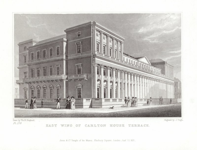 Ala Leste do Carlton House Terrace de Thomas Hosmer Shepherd