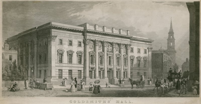 Goldsmith&39;s Hall, Londres de Thomas Hosmer Shepherd