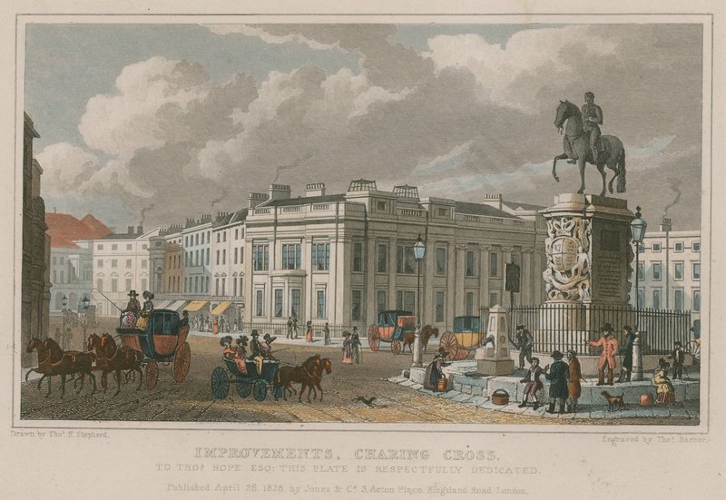 Melhorias, Charing Cross, Londres de Thomas Hosmer Shepherd