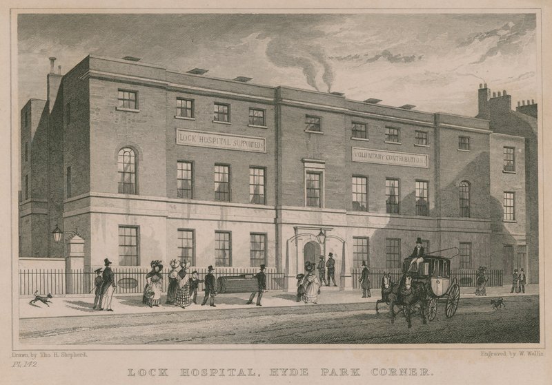 Hospital Lock, Hyde Park Corner, Londres de Thomas Hosmer Shepherd