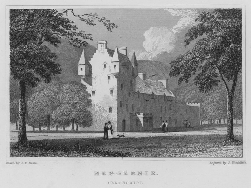 Meggernie, Perthshire (gravura) de Thomas Hosmer Shepherd