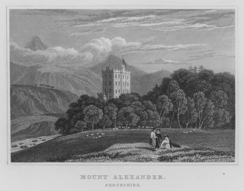 Mount Alexander, Perthshire (gravura) de Thomas Hosmer Shepherd