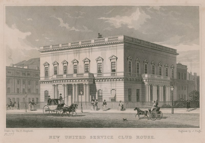 Nova United Club Service House, em Londres de Thomas Hosmer Shepherd