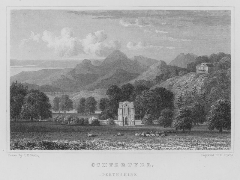 Ochtertyre, Perthshire (gravura) de Thomas Hosmer Shepherd