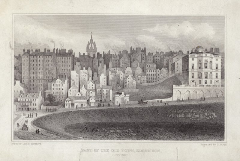 Parte da cidade velha de Edimburgo de Thomas Hosmer Shepherd
