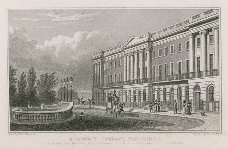 Richmond Terrace em Whitehall de Thomas Hosmer Shepherd