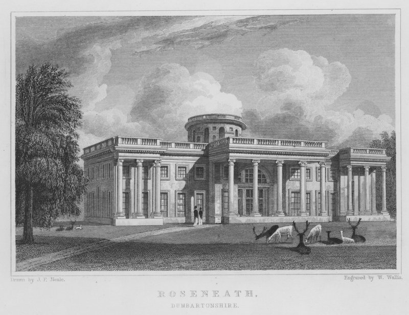 Roseneath, Dumbartonshire (gravura) de Thomas Hosmer Shepherd