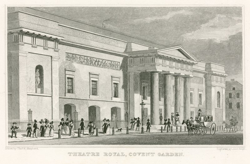 Teatro Real, Covent Garden; de Thomas Hosmer Shepherd