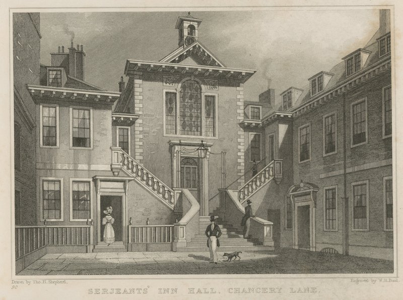 Hospedaria de Serjeants, Chancery Lane, Londres de Thomas Hosmer Shepherd