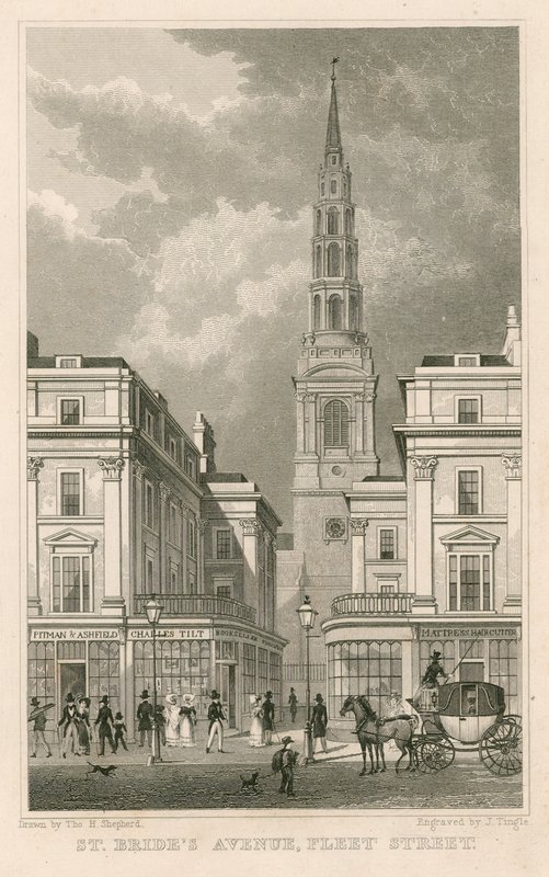 Avenida da noiva de St, Fleet Street, Londres de Thomas Hosmer Shepherd