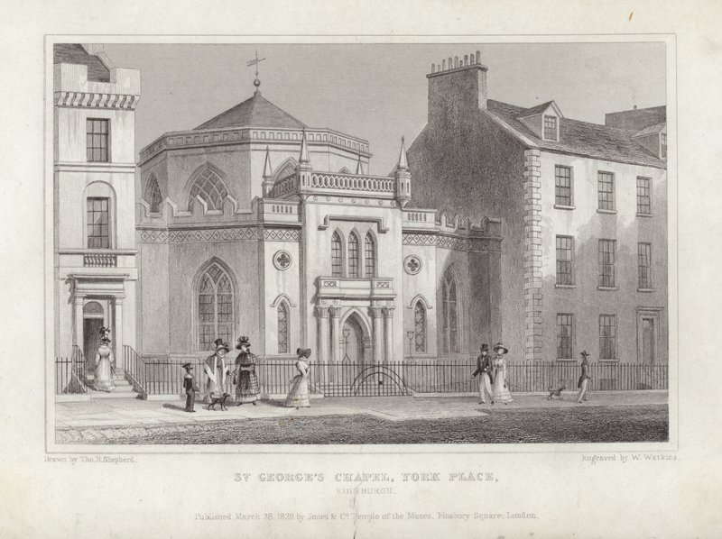 Capela de São Jorge, York Place de Thomas Hosmer Shepherd