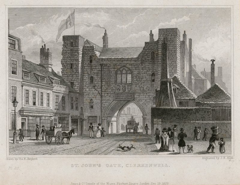 Portão de São João, Clerkenwell de Thomas Hosmer Shepherd