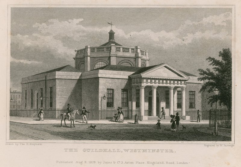 O Guildhall, Westminster, Londres de Thomas Hosmer Shepherd