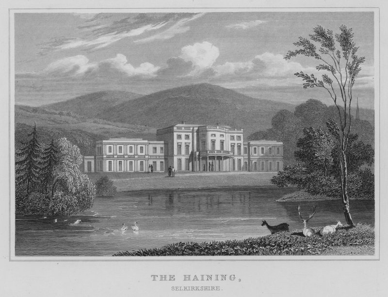 The Haining, Selkirkshire (gravura) de Thomas Hosmer Shepherd