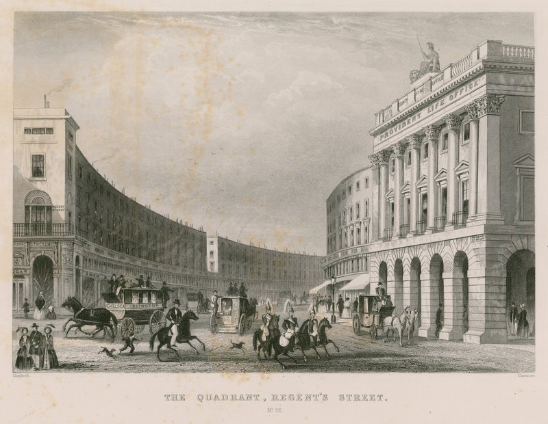 O Quadrante, Regent&39;s Street, Londres de Thomas Hosmer Shepherd