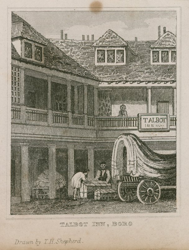 O Tabard Inn, em Southwark de Thomas Hosmer Shepherd
