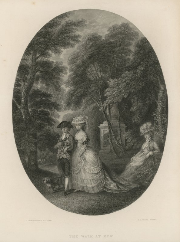 A, caminhada, em, kew, londres de Thomas Hosmer Shepherd
