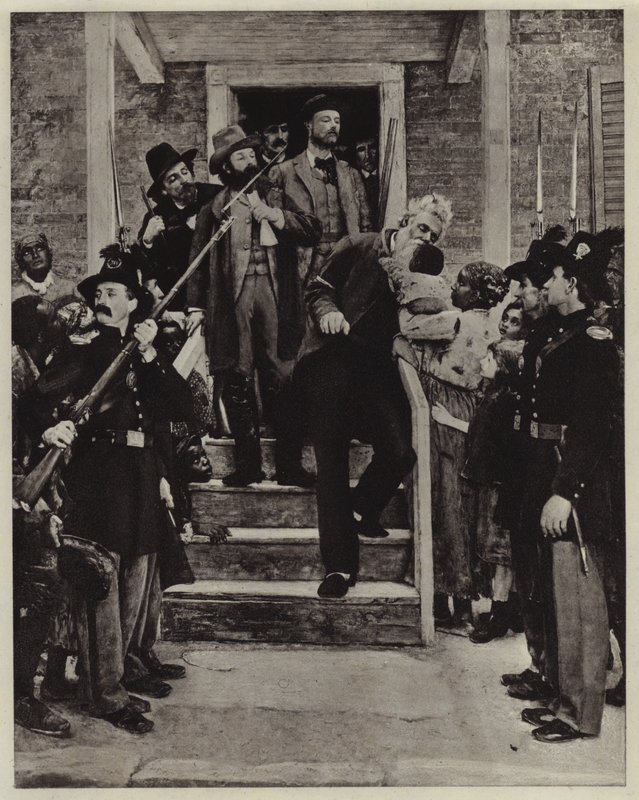 Os Últimos Momentos de John Brown (litho) de Thomas Hovenden