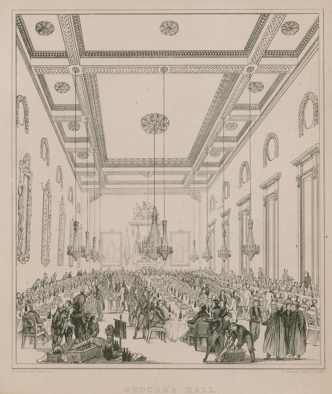 Mercearia, corredor, londres, gravura de Thomas Kearnan
