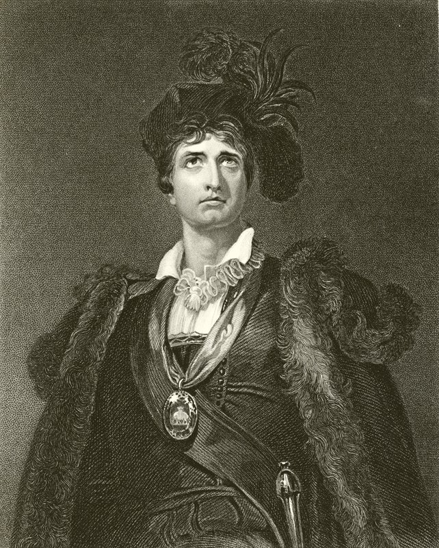 Kemble no personagem de Hamlet de Thomas Lawrence