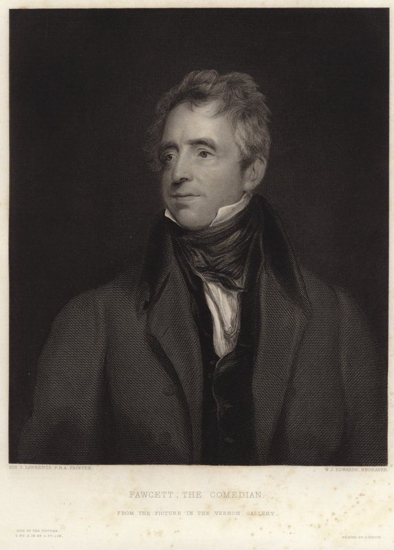 Retrato de John Fawcett de Thomas Lawrence