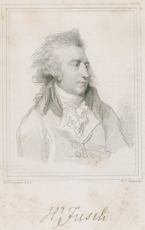 Retrato do pintor suíço Henry Fuseli de Thomas Lawrence