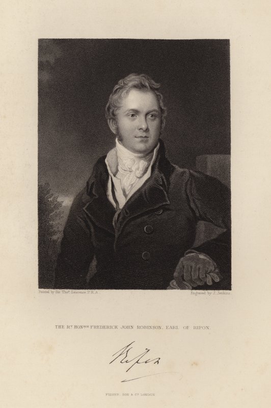 O Honorável Frederick John Robinson de Thomas Lawrence