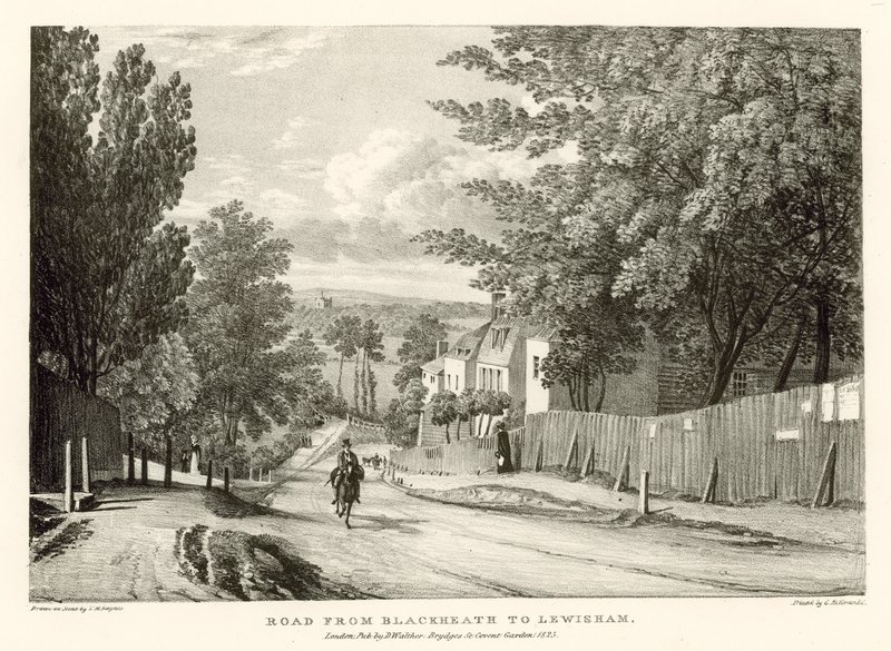 Estrada de Blackheath para Lewisham, Londres de Thomas Mann Baynes